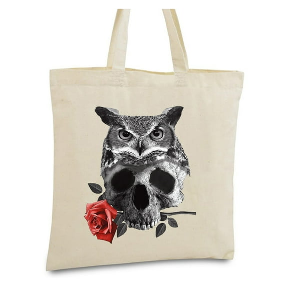 Awkward Styles Owl Bag Owl with Skull Bags Owl Gifts Skull Party Day of the Dead Skull Accessories Gothic Gifts for He Dia de Los Muertos Accessories