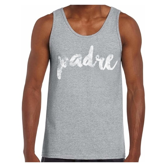 Awkward Styles Padre Tank Top Padre Shirt for Men Mexican Clothes Collection Padre Tanks for Dad Best Father Gifts Mexico Lovers Dad Tank Top Daddy Tshirt Mi Padre Men's Shirt Mi Padre Shirts for Him