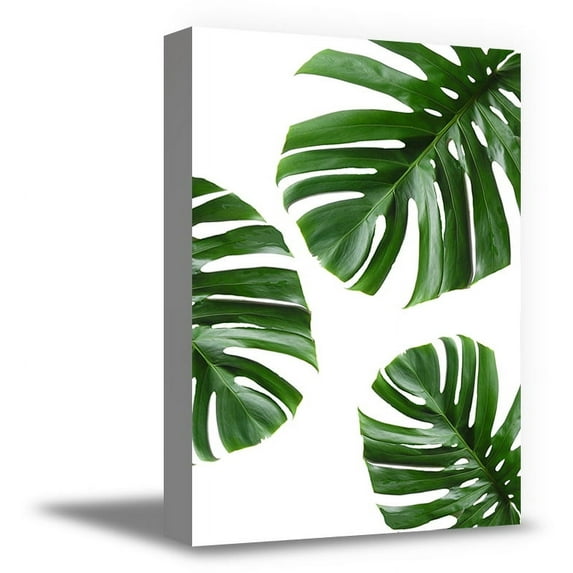 Awkward Styles Palm Leaves Canvas Art Green Plants Canvas Wall Decor Inspirational Canvas Prints for Office Foliage Decor Green Grass Inspirational Vinyl Art Beautiful Nature Art Home Decor Ideas