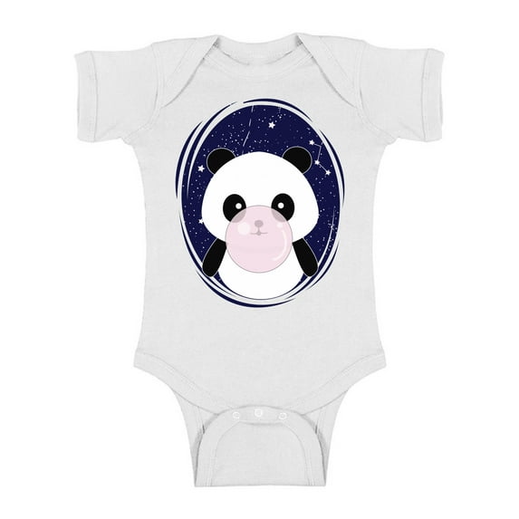 Awkward Styles Panda Bodysuit Short Sleeve for Newborn Baby Cute Baby Shower Gift Panda Birthday Outfit for Baby Girl Panda Birthday Outfit for Baby Boy Animal Lover Clothing for Kids