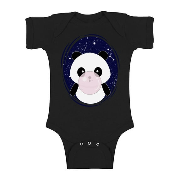 Awkward Styles Panda Bodysuit Short Sleeve for Newborn Baby Cute Baby Shower Gift Panda Birthday Outfit for Baby Girl Panda Birthday Outfit for Baby Boy Animal Lover Clothing for Kids