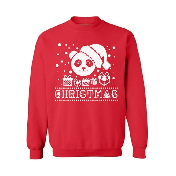 Awkward Styles Panda Christmas Sweater Christmas Sweatshirt for Panda Love Christmas Sweater Christmas Sweater Christmas Gifts for Men Xmas Gifts for Women