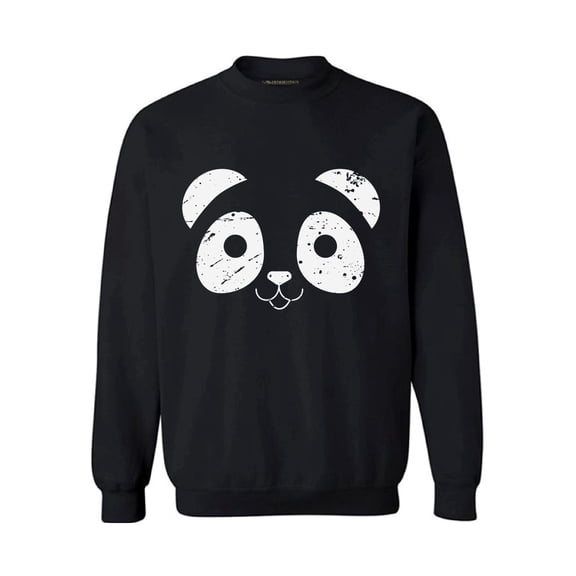 Awkward Styles Panda Face Sweatshirt Valentine's Day Sweater for Men Valentine Sweater for Women Cute Panda Face Sweater Valentine Sweatshirt Panda Bear Valentines Day Gifts