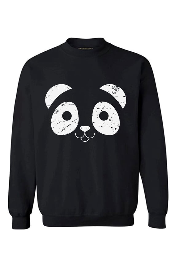 Panda Face Sweatshirt Valentine's Day Sweater for Men Valentine Sweater for Women Cute Panda Face Sweater Valentine Sweatshirt Panda Bear Valentines Day Gifts