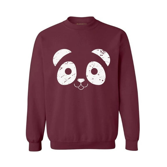 Awkward Styles Panda Face Sweatshirt Valentine's Day Sweater for Men Valentine Sweater for Women Cute Panda Face Sweater Valentine Sweatshirt Panda Bear Valentines Day Gifts