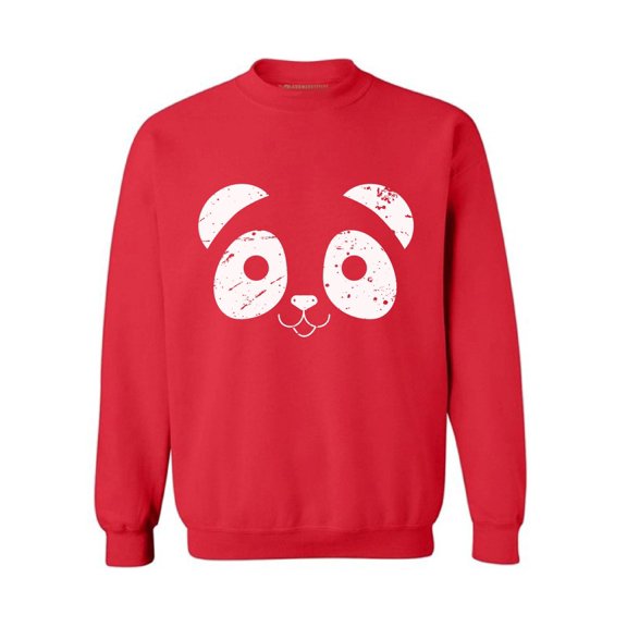 Awkward Styles Panda Face Sweatshirt Valentine's Day Sweater for Men Valentine Sweater for Women Cute Panda Face Sweater Valentine Sweatshirt Panda Bear Valentines Day Gifts