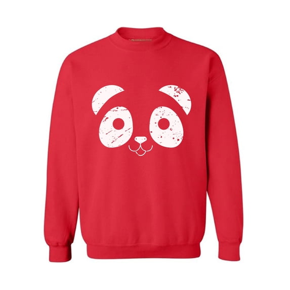 Awkward Styles Panda Face Sweatshirt Valentine's Day Sweater for Men Valentine Sweater for Women Cute Panda Face Sweater Valentine Sweatshirt Panda Bear Valentines Day Gifts