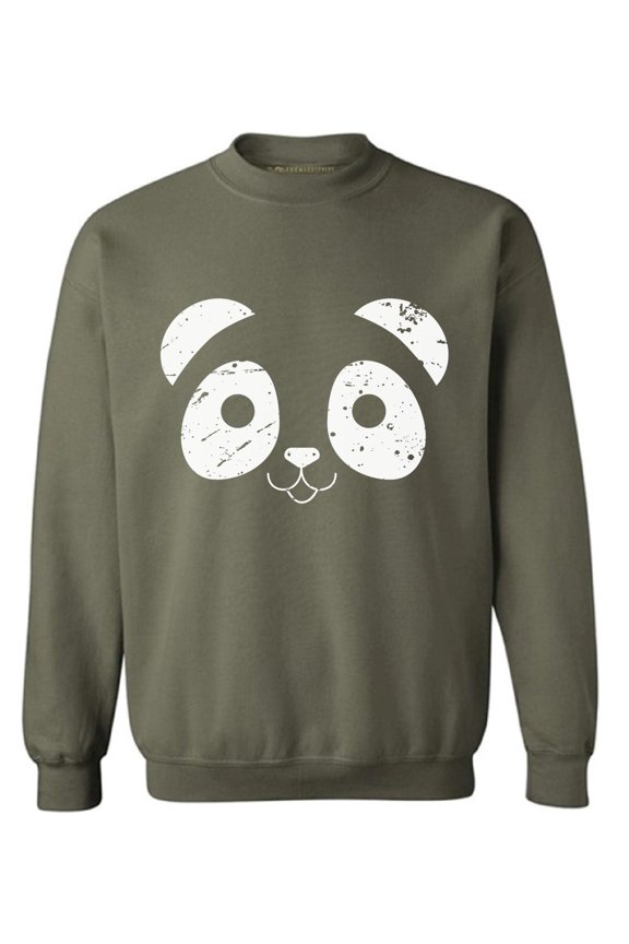 Panda Face Sweatshirt Valentine's Day Sweater for Men Valentine Sweater for Women Cute Panda Face Sweater Valentine Sweatshirt Panda Bear Valentines Day Gifts