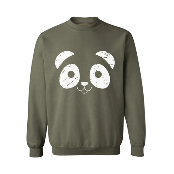 Awkward Styles Panda Face Sweatshirt Valentine's Day Sweater for Men Valentine Sweater for Women Cute Panda Face Sweater Valentine Sweatshirt Panda Bear Valentines Day Gifts