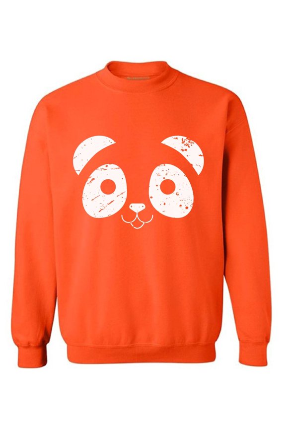 Panda Face Sweatshirt Valentine's Day Sweater for Men Valentine Sweater for Women Cute Panda Face Sweater Valentine Sweatshirt Panda Bear Valentines Day Gifts