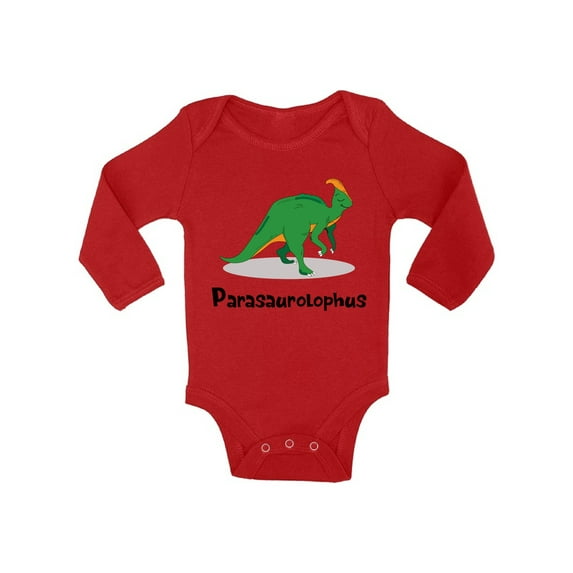 Awkward Styles Parasaurolophus Long Sleeve Bodysuit for Baby Dinosaur One Piece Top Dinosaur Baby Shower Gifts Dinosaur Outfit for Baby Boy Parasaurolophus Spirit Animal Bodysuit for Baby Girl