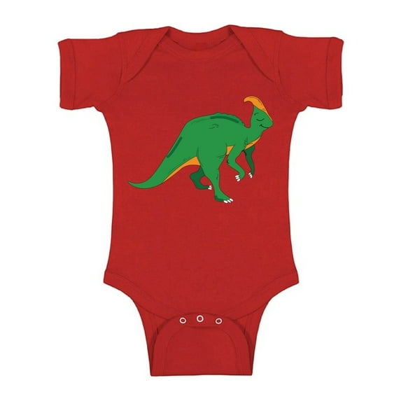 Awkward Styles Parasaurolophus Romper Baby Bodysuit Short Sleeve Dinosaur One Piece Top for Newborn Baby Dinosaur Gifts for Babies Cute Dinosaur Clothes for Baby Girl Animal Bodysuit for Baby Boy
