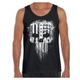 thumbnail image 1 of Awkward Styles Patriotic Tanks for Men White Skull Tank Top for Him American Flag Tank Top Gifts from America Military American Flag American Reaper Men's Tanks Stylish Skeleton Tank Top for Men, 1 of 4