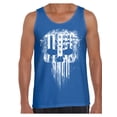 thumbnail image 1 of Awkward Styles Patriotic Tanks for Men White Skull Tank Top for Him American Flag Tank Top Gifts from America Military American Flag American Reaper Men's Tanks Stylish Skeleton Tank Top for Men, 1 of 4