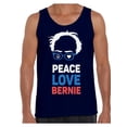 thumbnail image 1 of Awkward Styles Peace Love Bernie Men's Tanks Bernie for President Tank Top for Men Bernie Shirt United States of America Patriotic Clothing Collection 2020 Choice Peace Love Bernie Fans Gifts Sanders, 1 of 4