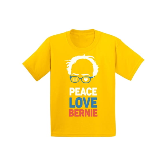Awkward Styles Peace Love Bernie Youth Shirt Bernie Shirt Bernie for America Kids Shirt Bernie Clothes United States of America Patriotic Clothing Collection 2020 Choice Peace Love Bernie Fans Gifts