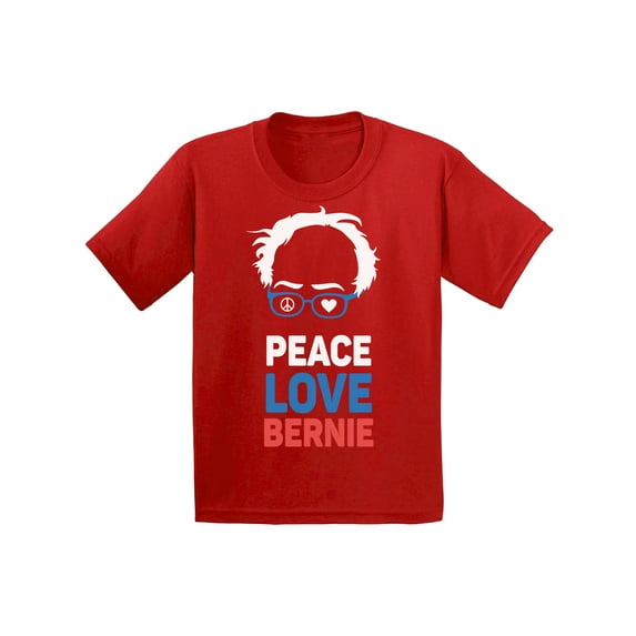 Awkward Styles Peace Love Bernie Youth Shirt Bernie Shirt Bernie for America Kids Shirt Bernie Clothes United States of America Patriotic Clothing Collection 2020 Choice Peace Love Bernie Fans Gifts