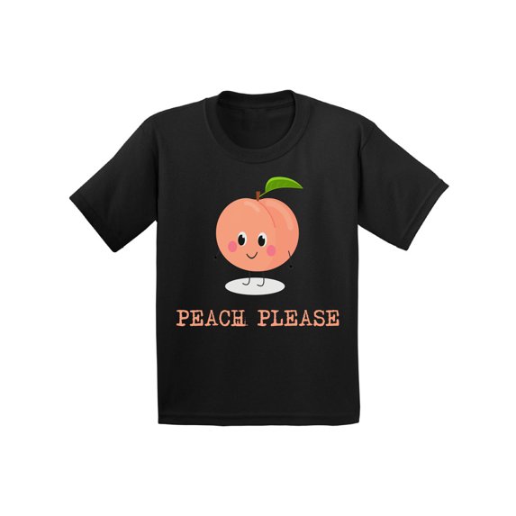 Awkward Styles Peach Please Youth T Shirt for Girls Shirts for Boys Funny Peach Kids Clothes Peach Outfit Fruits Shirts Berry T-Shirt for Children Kids Items Cute Fruits Tshirt Berry Lovers Clothing