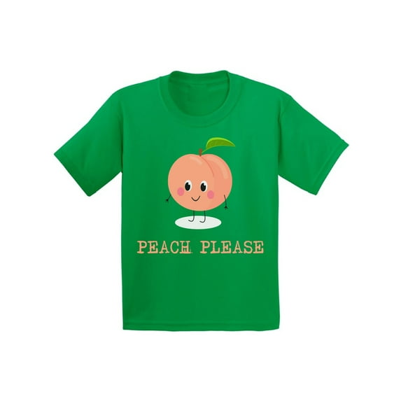 Awkward Styles Peach Please Youth T Shirt for Girls Shirts for Boys Funny Peach Kids Clothes Peach Outfit Fruits Shirts Berry T-Shirt for Children Kids Items Cute Fruits Tshirt Berry Lovers Clothing