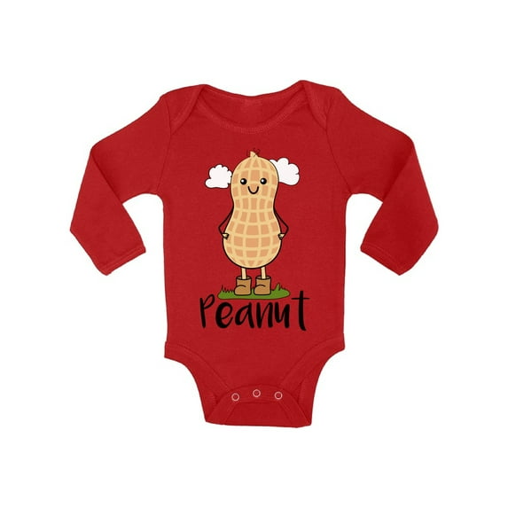 Awkward Styles Peanut One Piece Peanut Outfit Baby Bodysuit Long Sleeve Cute Baby Romper Baby Items Newborn Baby Clothing Little Peanut One Piece Romper Baby Girl Clothes Peanut Romper for Baby Boys