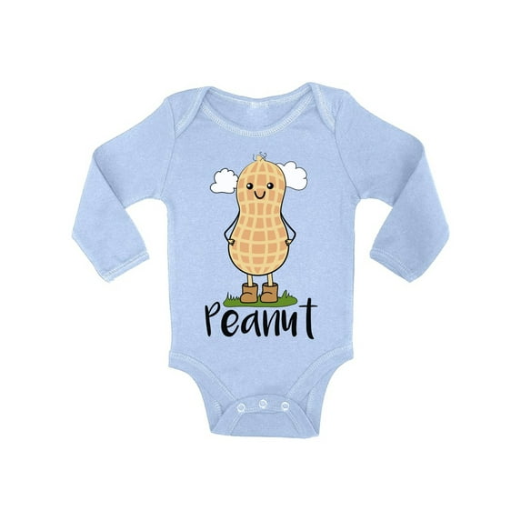 Awkward Styles Peanut One Piece Peanut Outfit Baby Bodysuit Long Sleeve Cute Baby Romper Baby Items Newborn Baby Clothing Little Peanut One Piece Romper Baby Girl Clothes Peanut Romper for Baby Boys