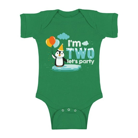 Awkward Styles Penguin Baby Bodysuit Short Sleeve Zoo Theme Baby Bodysuit 2nd Birthday Penguin Second B Day Gifts Baby One Piece Outfit Penguin Bodysuit Penguin Birthday Gifts Cute Baby Girl Clothes