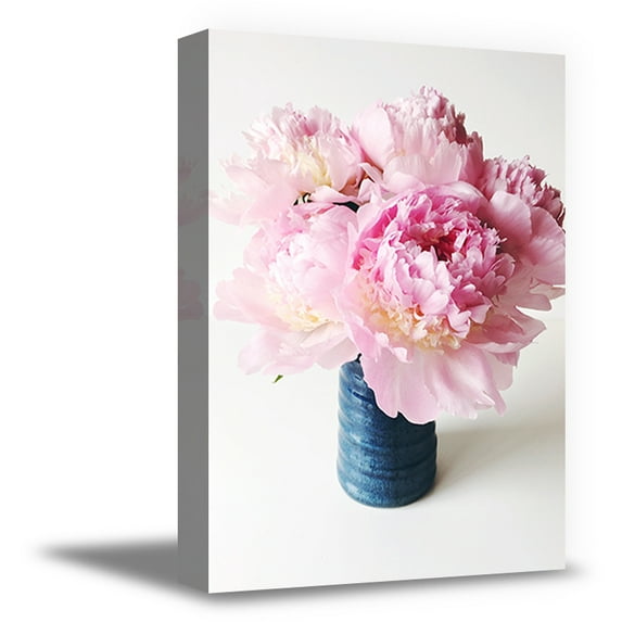 Awkward Styles Peony Flower Canvas Art Peonies Wall Art Girls Room Decor Inspirational Pink Print Foliage Room Decor Pink Peony Framed Art Original Vinyl Art Beautiful Floral Art Home Decor Ideas