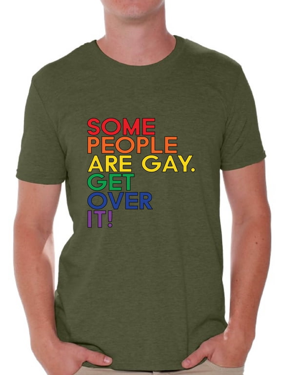 Some People are Gay Get Over It T Shirt Gay Pride Flag Tshirt for Him Gay Mens Shirt Gay Flag T Shirt Gay T Shirt Mens Tshirt for Gay Boyfriend Rainbow Gay T Shirt Gay Tshirt for Him