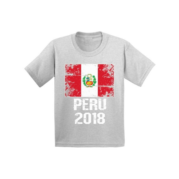 Awkward Styles Peru 2018 Youth Shirt Kids Peruvian Flag Shirt Kids Soccer Gifts
