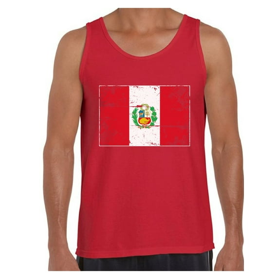 Awkward Styles Peru Flag Tank Top for Men Peruvian Tanks Peruvian Men Gifts from Peru Flag of Peru Peru Muscle Shirt Peruvian Tshirt for Men Peruvian Flag Gift Peru Tank Top Peru Soccer Tank