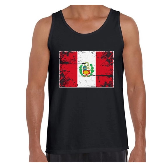 Awkward Styles Peru Flag Tank Top for Men Peruvian Tanks Peruvian Men Gifts from Peru Flag of Peru Peru Muscle Shirt Peruvian Tshirt for Men Peruvian Flag Gift Peru Tank Top Peru Soccer Tank