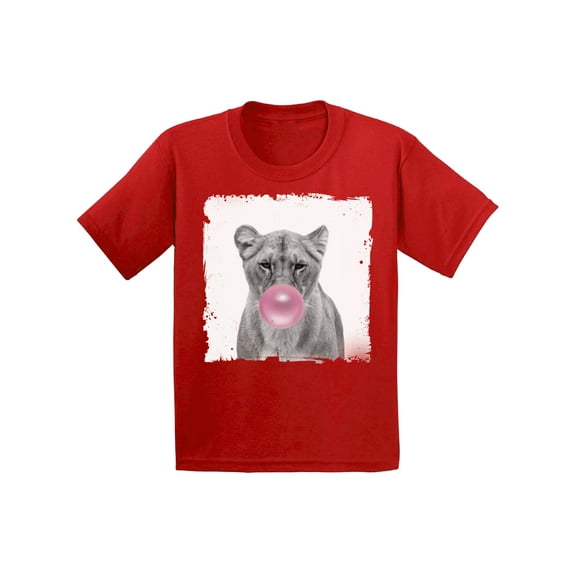 Awkward Styles Pink Bubble Shirt Cute Infant Shirt Lion Shirt Animals Prints Kids T Shirt Lion Infant Tshirt Cute Gifts for Children Lion Clothing Lovely Lion T Shirt Lion Lovers Funny Gifts for Kids