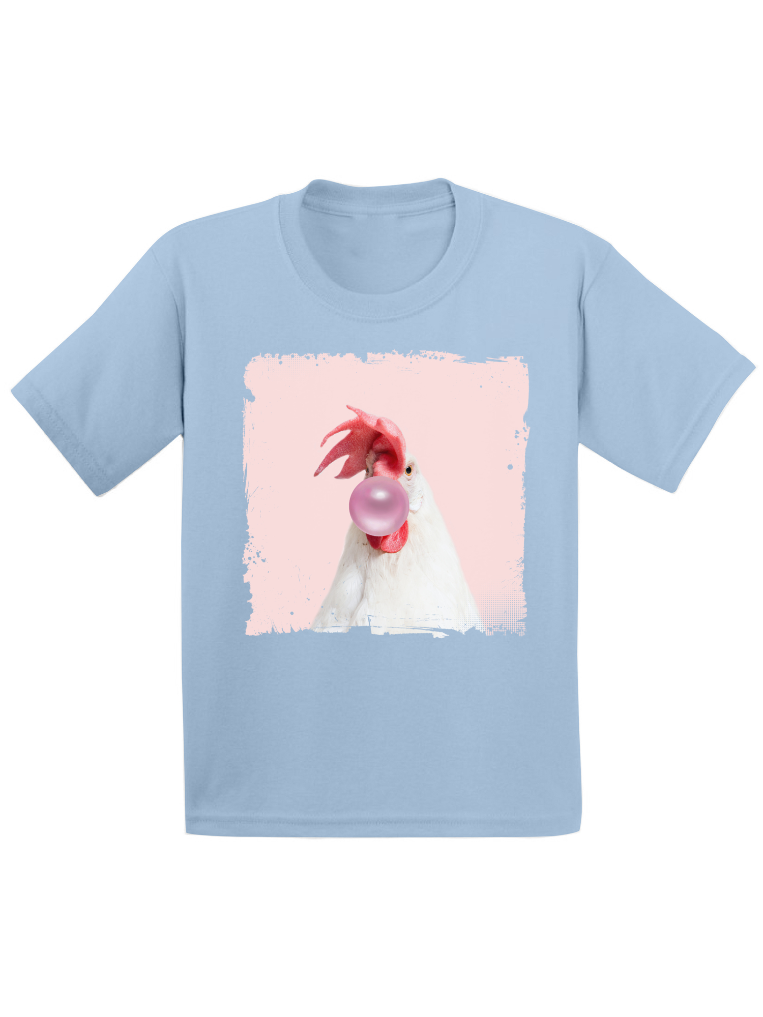 Awkward Styles Pink Bubble Shirt Cute Infant Shirt Rooster Shirt Animals Prints Kids T Shirt Rooster Infant Tshirt Cute Gifts for Children Clothing Lovely Shirt Rooster Lovers Funny Gifts for Kids - image 1 of 4