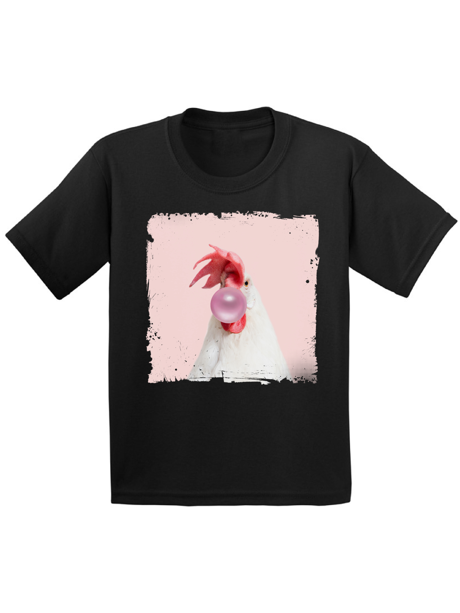 Awkward Styles Pink Bubble Shirt Cute Infant Shirt Rooster Shirt Animals Prints Kids T Shirt Rooster Infant Tshirt Cute Gifts for Children Clothing Lovely Shirt Rooster Lovers Funny Gifts for Kids - image 1 of 4