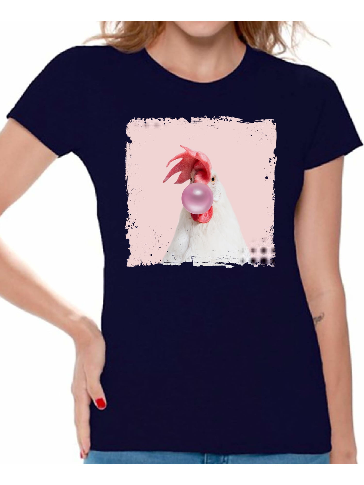 Cool Funny Pink Chicken Flamingo Lover T-Shirt Cool Funny Pink Chicken Flamingo Lover T-Shirt