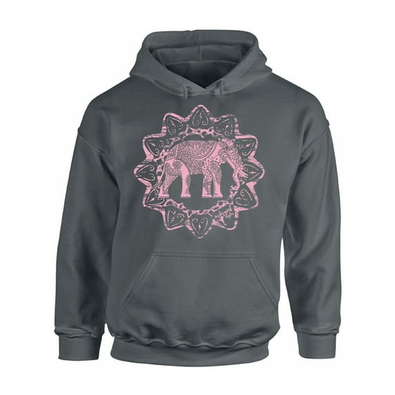 Awkward Styles Pink Elephant Unisex Hoodie Sweater for Men Patterned Hoodie for Women Men's Fashion Collection Tracery Sweater Indian Pattern Hoodie Elephant Hoodies Animal Sweatshirt Animals Hoodie