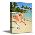 thumbnail image 1 of Awkward Styles Pink Flamingos Illustration Pink Room Wall Art Beach Decals Room Decor Sea Room Decorations Flamingo Room Wall Decor Flamingo Canvas Decor Ideas Ready to Hang Picture Home Decor Ideas, 1 of 7