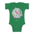 thumbnail image 1 of Awkward Styles Pink Floral Flamingo Baby Bodysuit Short Sleeve Pink Flamingo Romper for Boys Summer One Piece for Girls Pink Flamingo Romper for Children Flamingo Gifts for Little One Summer Clothing, 1 of 4