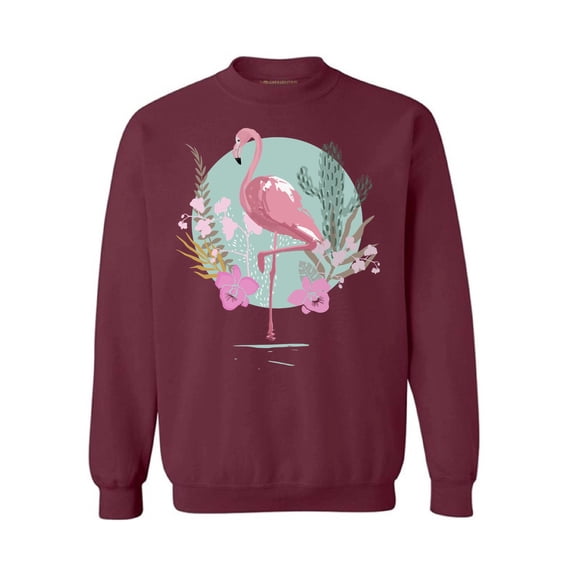 Awkward Styles Pink Floral Flamingo Sweatshirt Pink Flamingo Sweatshirt for Him Flamingo Collection Pink Flamingo Sweatshirt for Her for Women Summer Sweater for Men Pink Flamingo Pink Flamingo Outfit