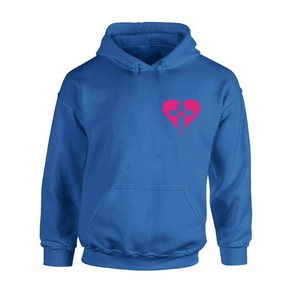 Awkward Styles Pink Heart Cross Unisex Hoodie Christian Hoodie for Him Jesus Collection Jesus Cross Hoodie for Women Jesus Sweater for Men Christian Cross Gifts Cross Unisex Outfit for Men and Women