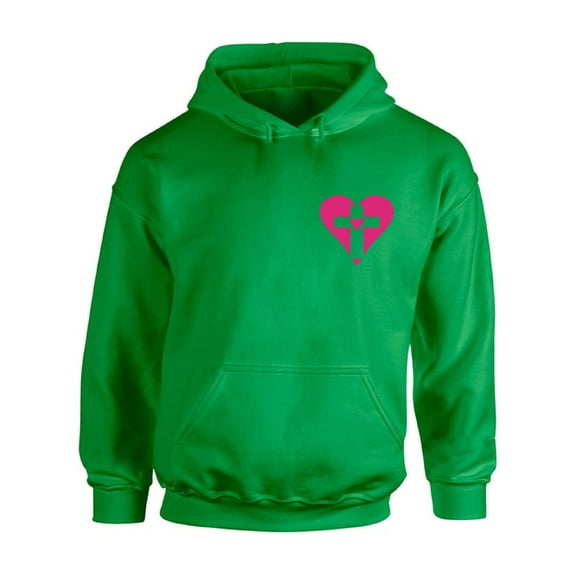 Awkward Styles Pink Heart Cross Unisex Hoodie Christian Hoodie for Him Jesus Collection Jesus Cross Hoodie for Women Jesus Sweater for Men Christian Cross Gifts Cross Unisex Outfit for Men and Women