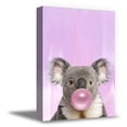 thumbnail image 1 of Awkward Styles Pink Nursery Room Decor Bubble Gum Kids Room Animal Canvas Wall Art Nursery Room Digital Collage for Nursery Room Decor Lovely Koala Poster Kids Room Artwork Pink Gum Animal Printed Art, 1 of 7