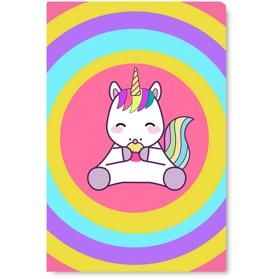 Awkward Styles Pink Unicorn Picture Unicorn Poster Print Kids Room Wall Art Colorful Picture Kids Play Room Wall Art Funny Unicorn Art Newborn Baby Room Wall Decor Unicorn Wallpapers Made in USA