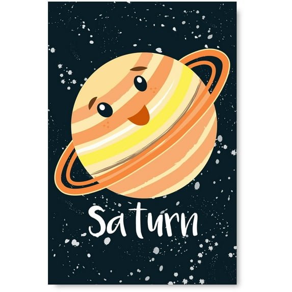 Awkward Styles Planets Canvas Wall Art Saturn Home Decor Prints