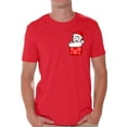 thumbnail image 1 of Awkward Styles Pocket Cat Christmas Shirt Men's Holiday Tee Christmas Cat Christmas Tshirts for Men Kitten in Pocket Shirt Funny Tacky Party Holiday Xmas Gift for Him Christmas Holiday Top, 1 of 4