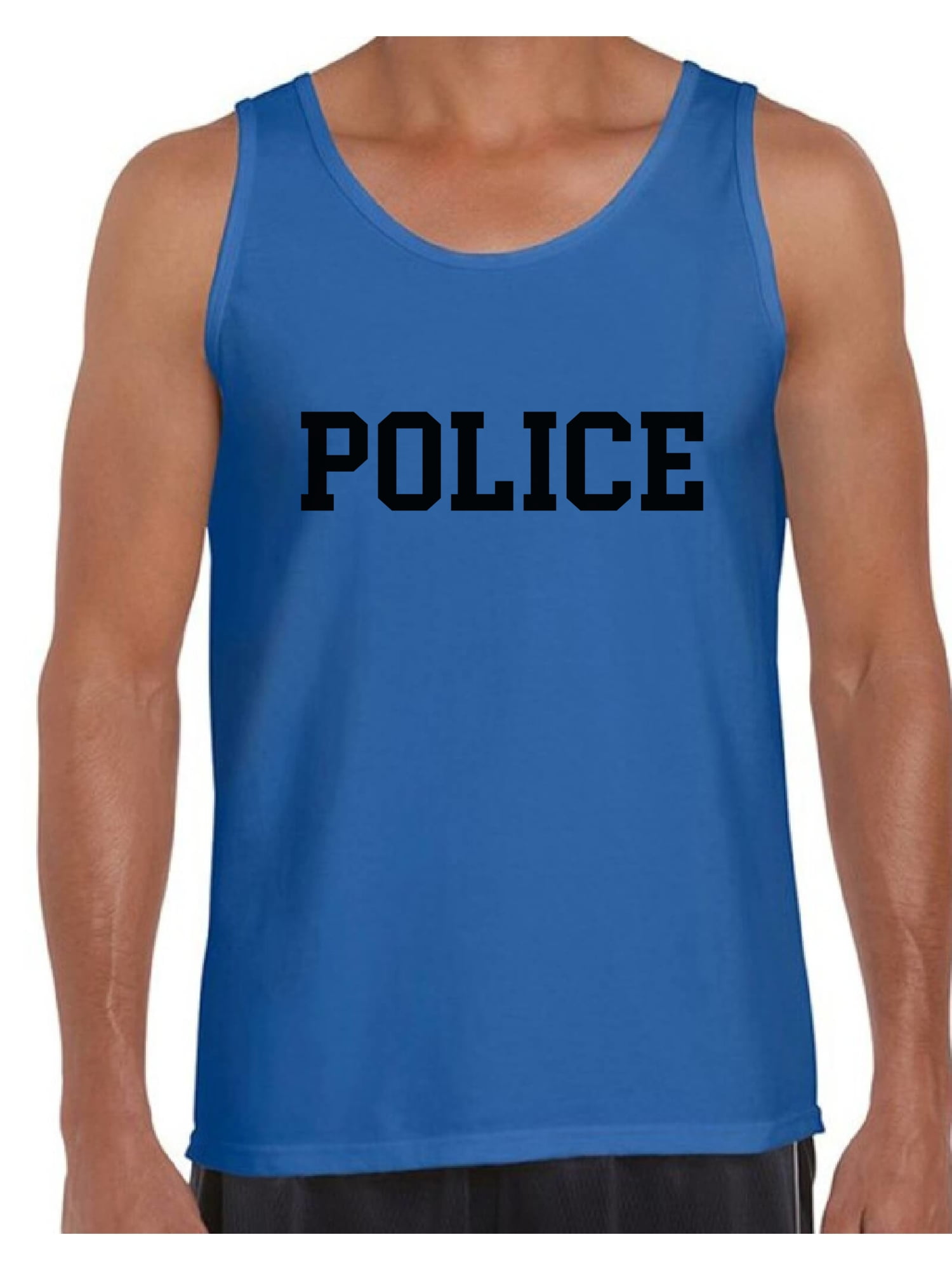 Awkward Styles Police Tank Top for Men Police Sleeveless Shirt Police Men's  Tshirt Police Gifts for Him Police Workout Clothes - Walmart.com