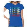 thumbnail image 1 of Awkward Styles Political Shirt for Women I Voted Color Shirt Election 2020 Support Democracy Clothing for Ladies Voter T Shirt USA 2020 Election United States Women's Shirt, 1 of 4