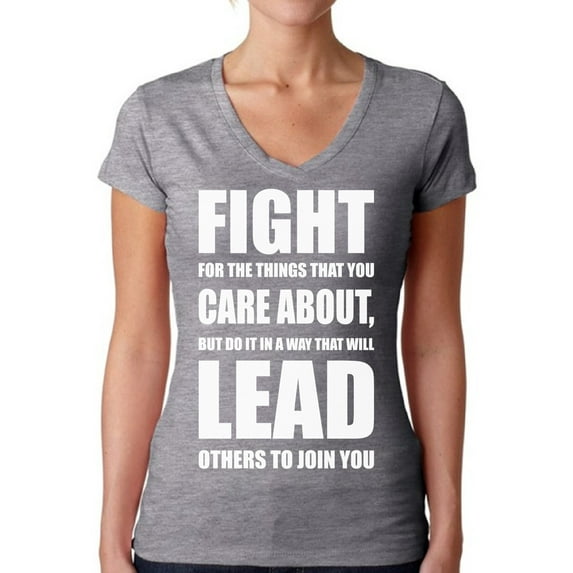 Awkward Styles Political Shirt for Women Fight for The Things V-Neck Shirt Motivational Political Ladies V Neck T Shirt Support Human Rights T-shirt