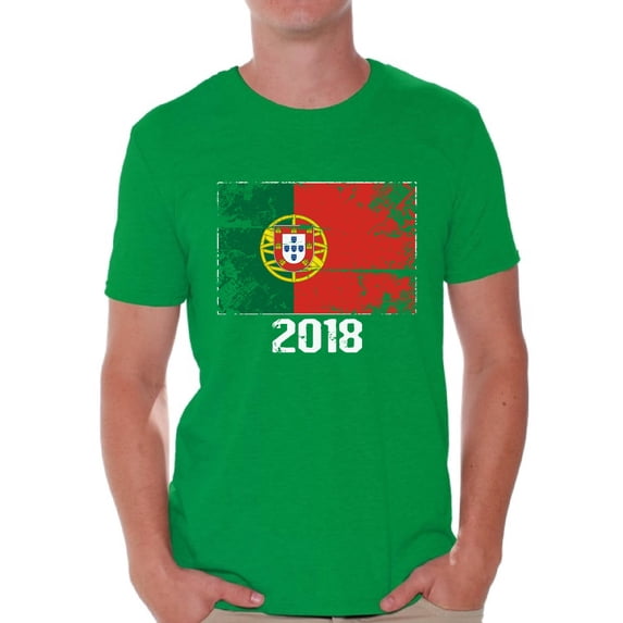 Awkward Styles Portugal 2018 Men's T Shirt Portugal Flag Shirts Portuguese Tshirts for Soccer Fans Portuguese Shirts Gifts from Portugal Soccer Gifts Portugal Shirts Portuguese Football Tee Shirt