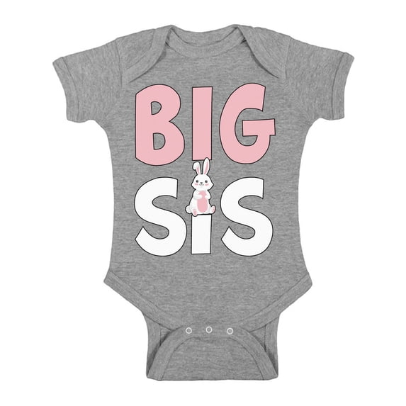 Awkward Styles Pregnancy Reveal Bodysuit Short Sleeve Big Sis Romper Big Sister Romper Pregnancy Announcement One Piece Top Baby Announcement Baby Romper Bunny Bodysuit for Girls Big Sis One Piece